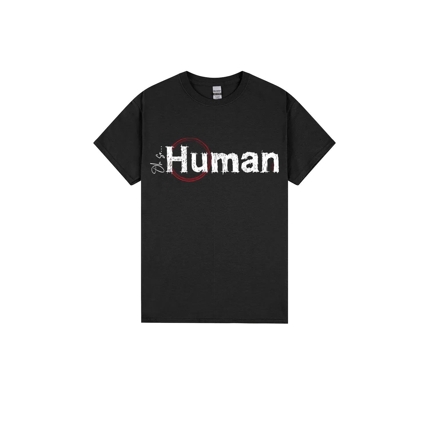 Black front flat lay