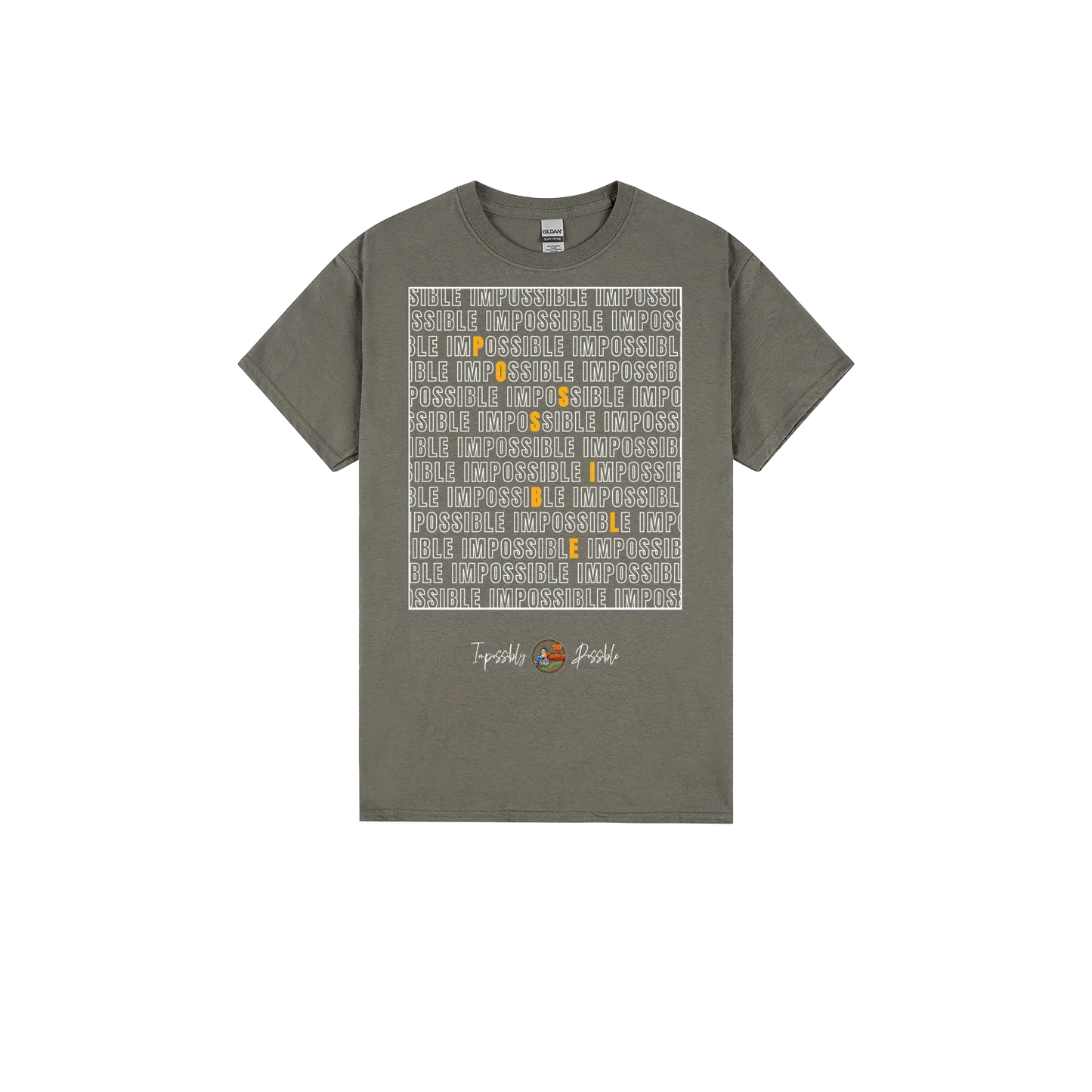 Charcoal front flat lay